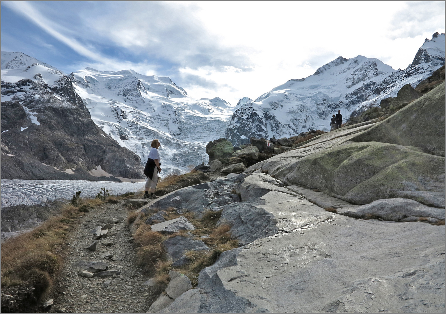 auf steinigen Pfaden zur Boval-Hütte