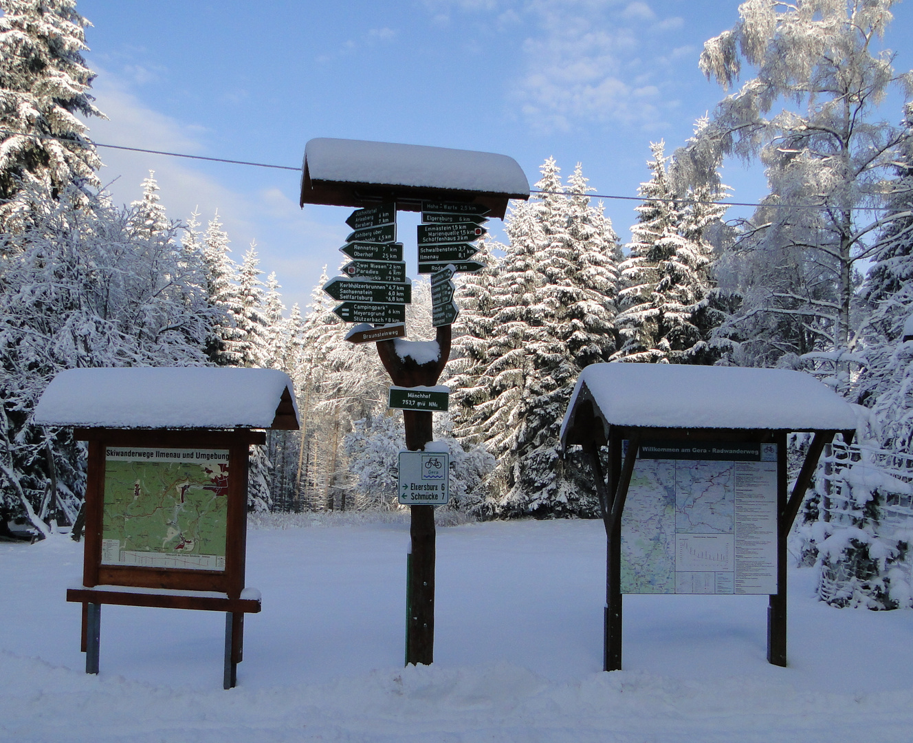 Auf Thüringer Höhen bei -16°