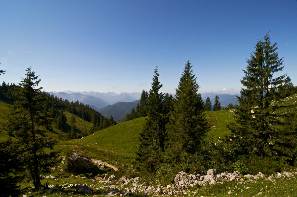 Auf Urlaubstour in den Bergen