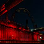 auf Zollverein bei Nacht..mit Sonnenrad