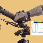 Aufbau für Sonnenfoto mit BPF 480 nm