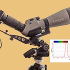 Aufbau für Sonnenfoto mit BPF 660 nm