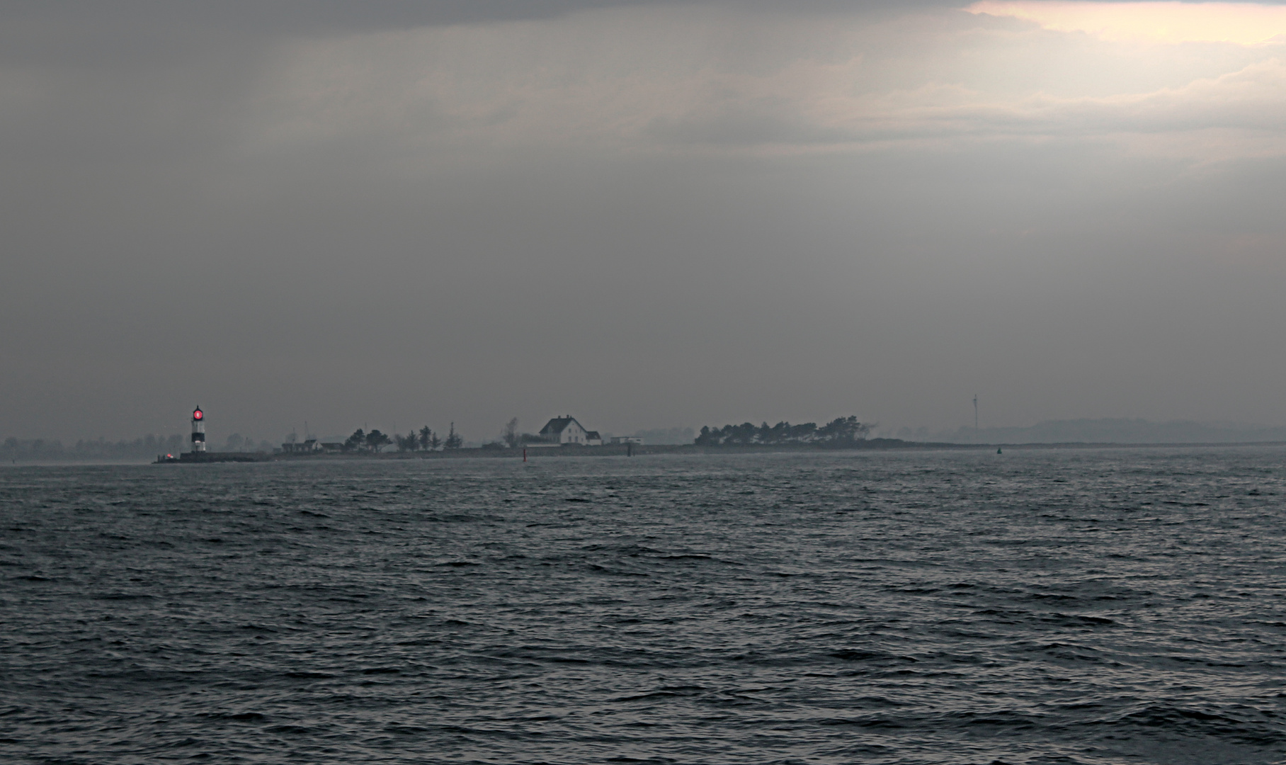 Aufbrechende Regenfront