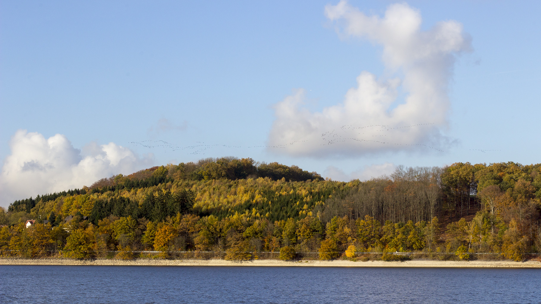 Aufbruch über Möhnesee