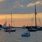 Aufbruch zur Abendfahrt während der Hanse Sail 2014