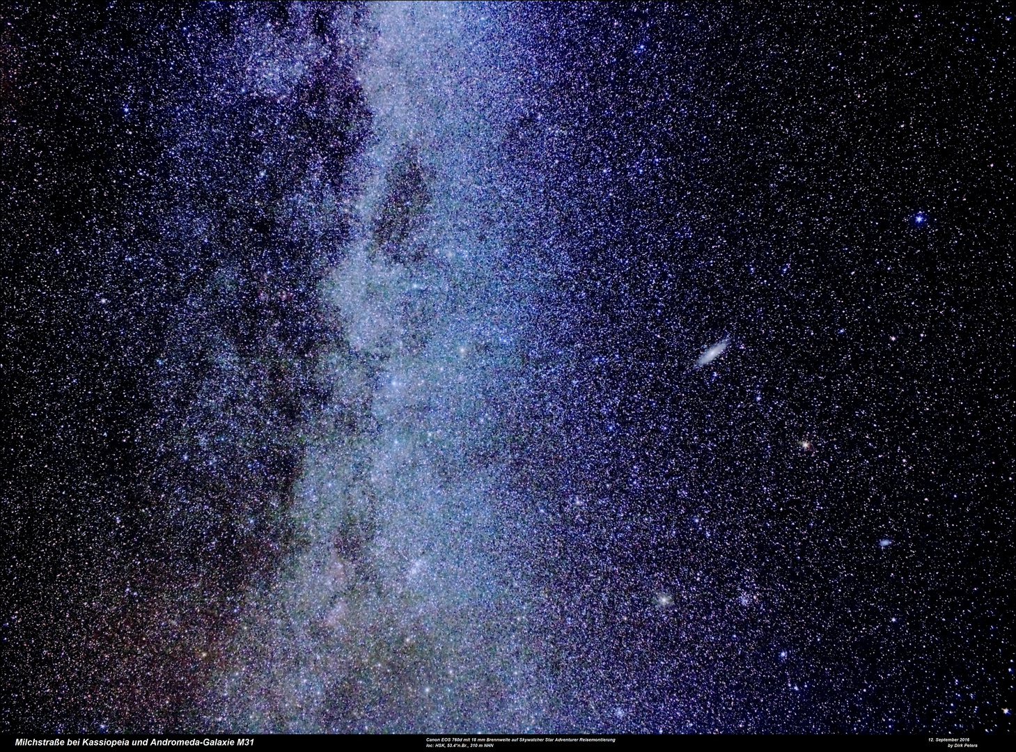 Aufeinanderzu: ... Andromeda-Galaxie und unsere Milchstraße Foto & Bild ...