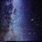 Aufeinanderzu: ... Andromeda-Galaxie und unsere Milchstraße
