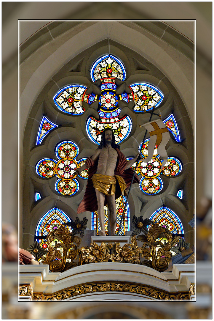 Auferstehungsszene auf dem Hochaltar in St. Aegidien in Heilbad Heiligenstadt