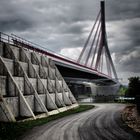 Auffahrt der neuen Rheinbrücke in Wesel!