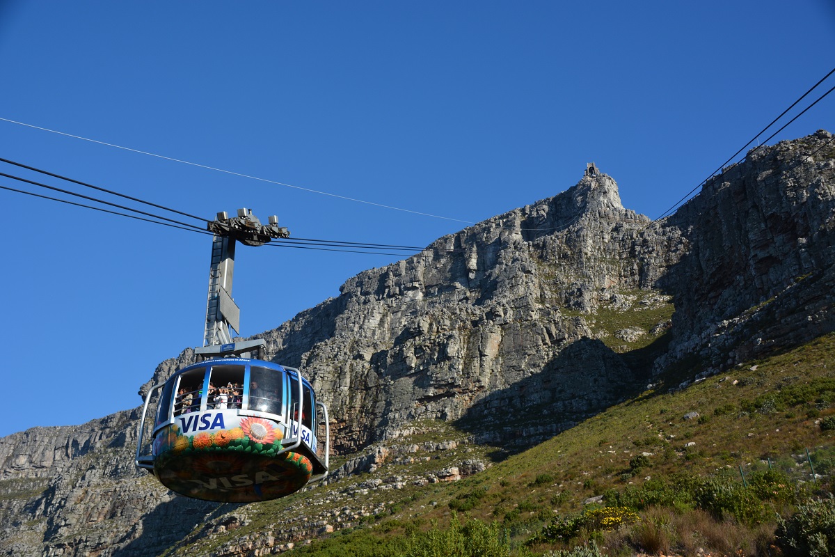 Auffahrt mit dem Cable Car auf den Table Mountain