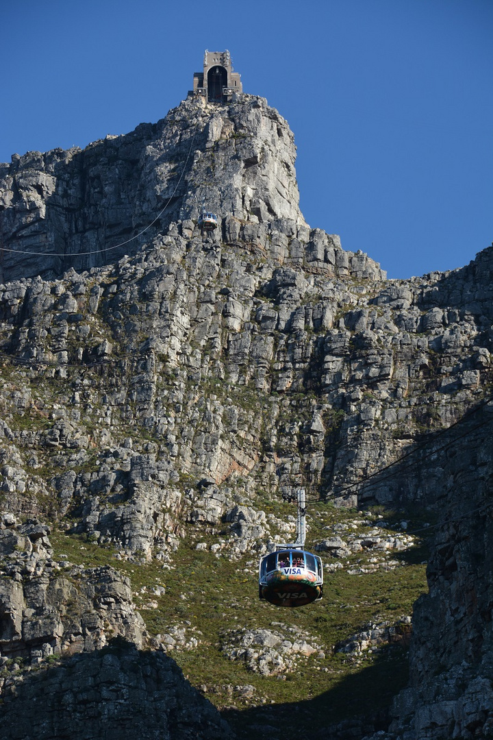 Auffahrt mit dem Cable Car auf den Table Mountain 2