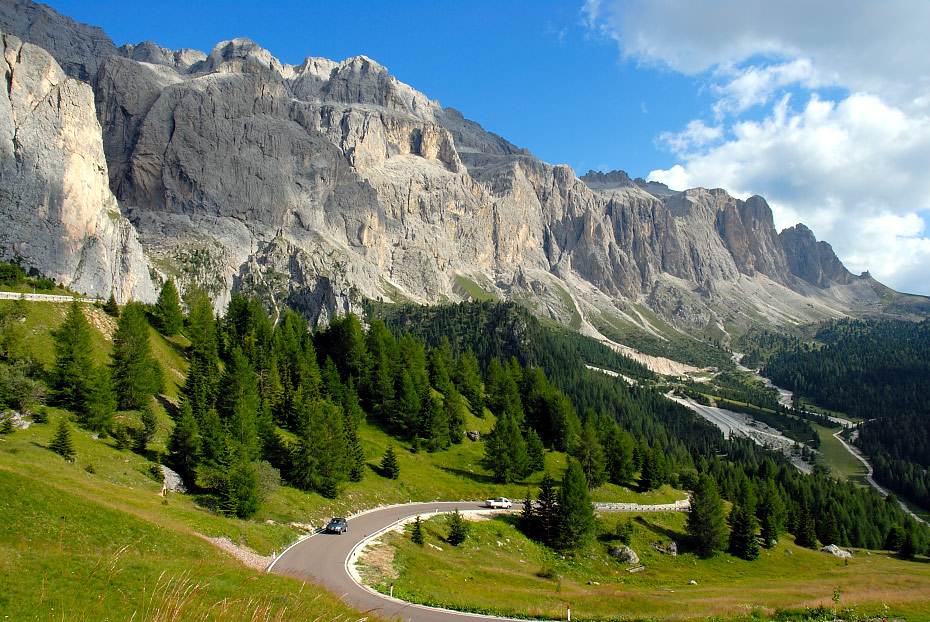 Auffahrt zum Grödnerjoch