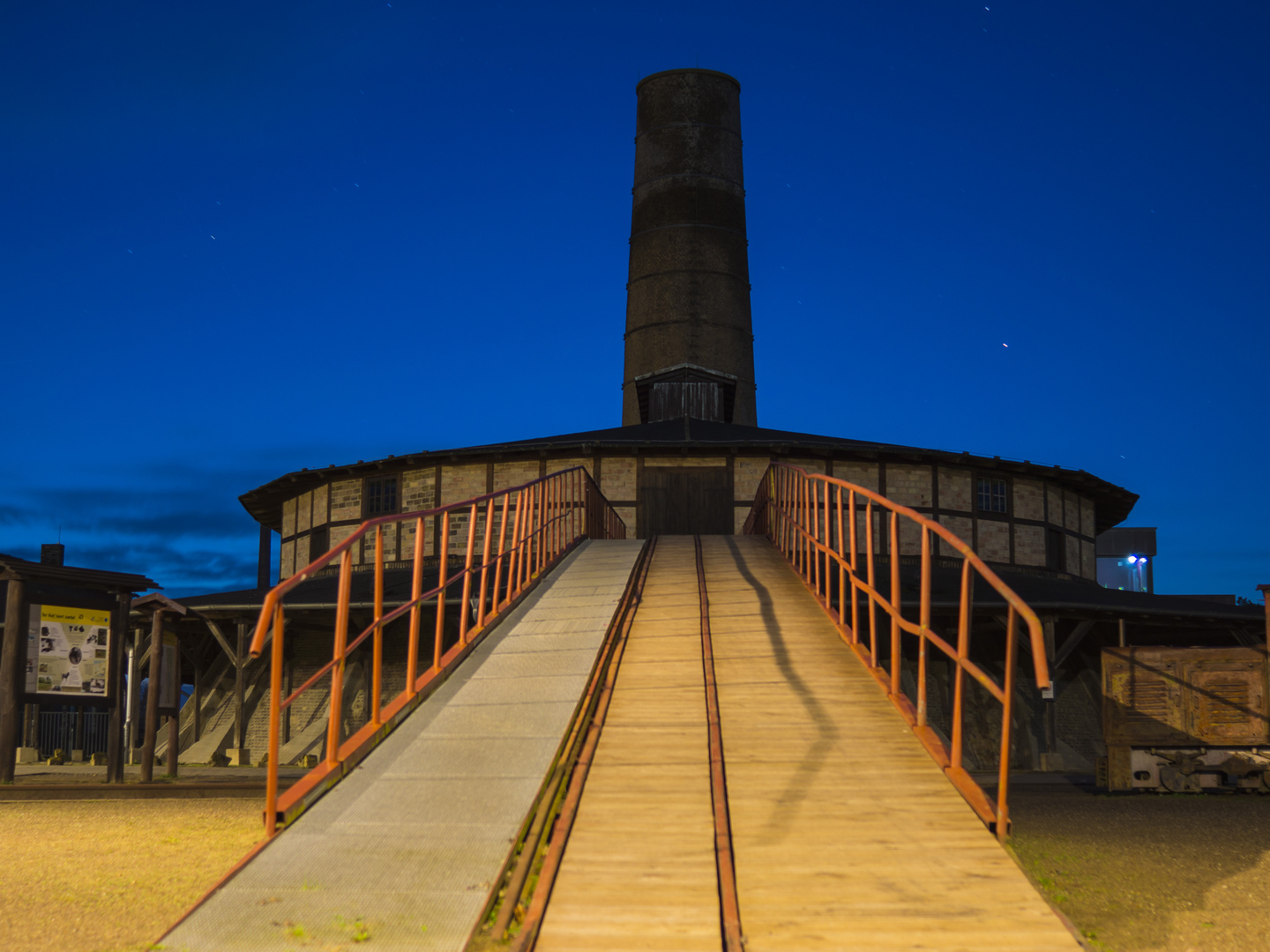 Auffahrt zum Ringofen im Ziegeleipark Mildenberg