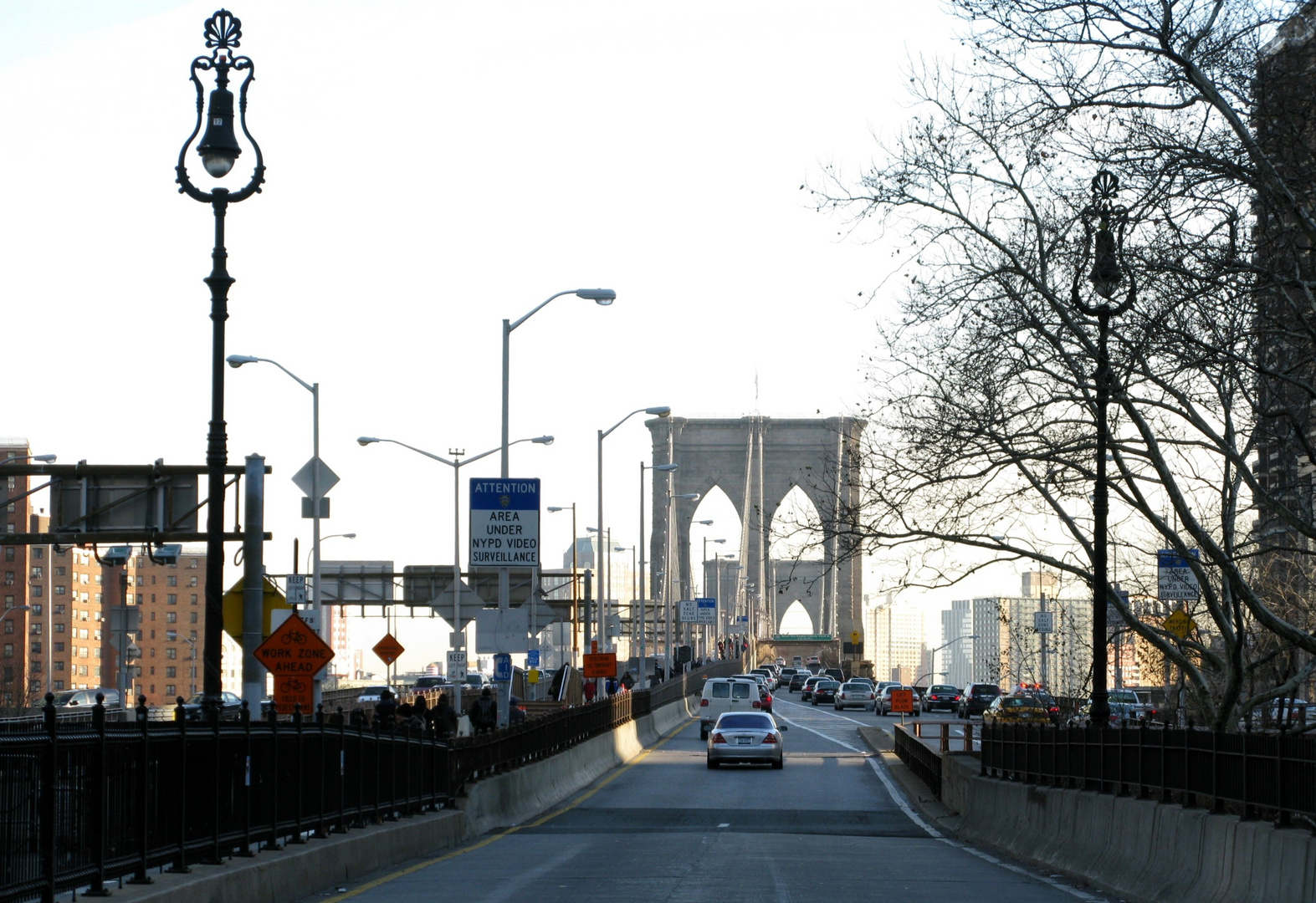 Auffahrt zur Brooklyn Bridge
