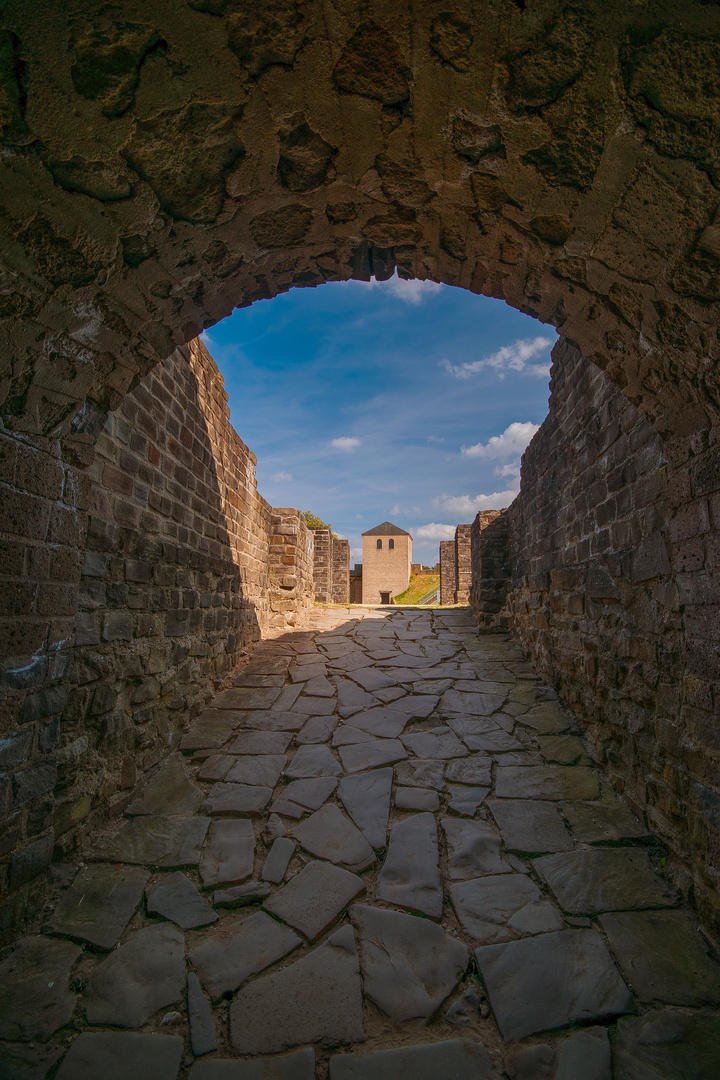 Aufgang, Amphitheater Xanten