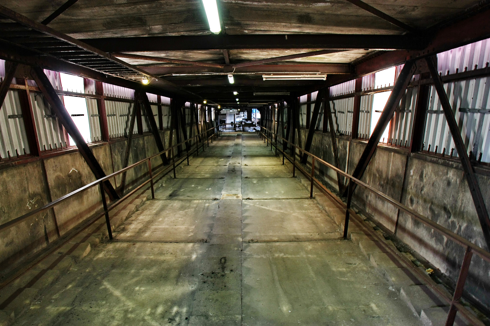 Aufgang zum Kohlebunker der Kokerei Zollverein.