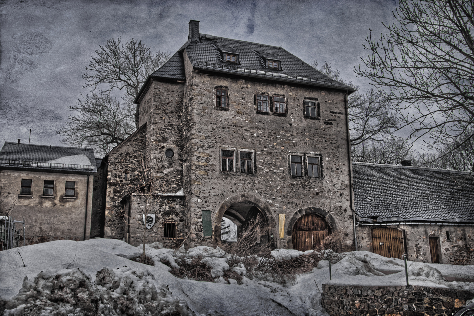 Aufgang zum Schloss Frauenstein