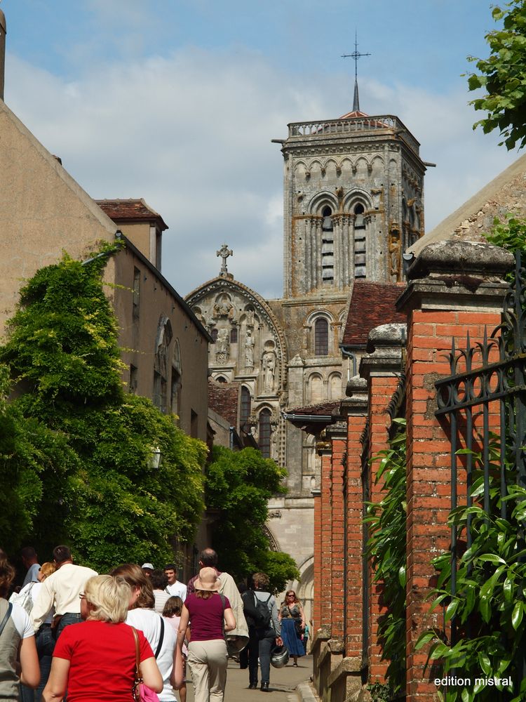 Aufgang zur Basilika von Vézélay