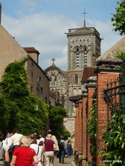 Aufgang zur Basilika von Vézélay