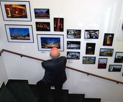 Aufgang zur Fotoausstellung