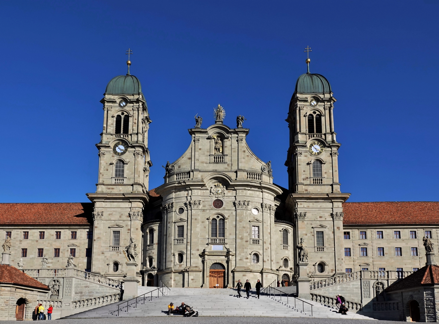 Aufgang zur Klosterkirche Einsiedeln