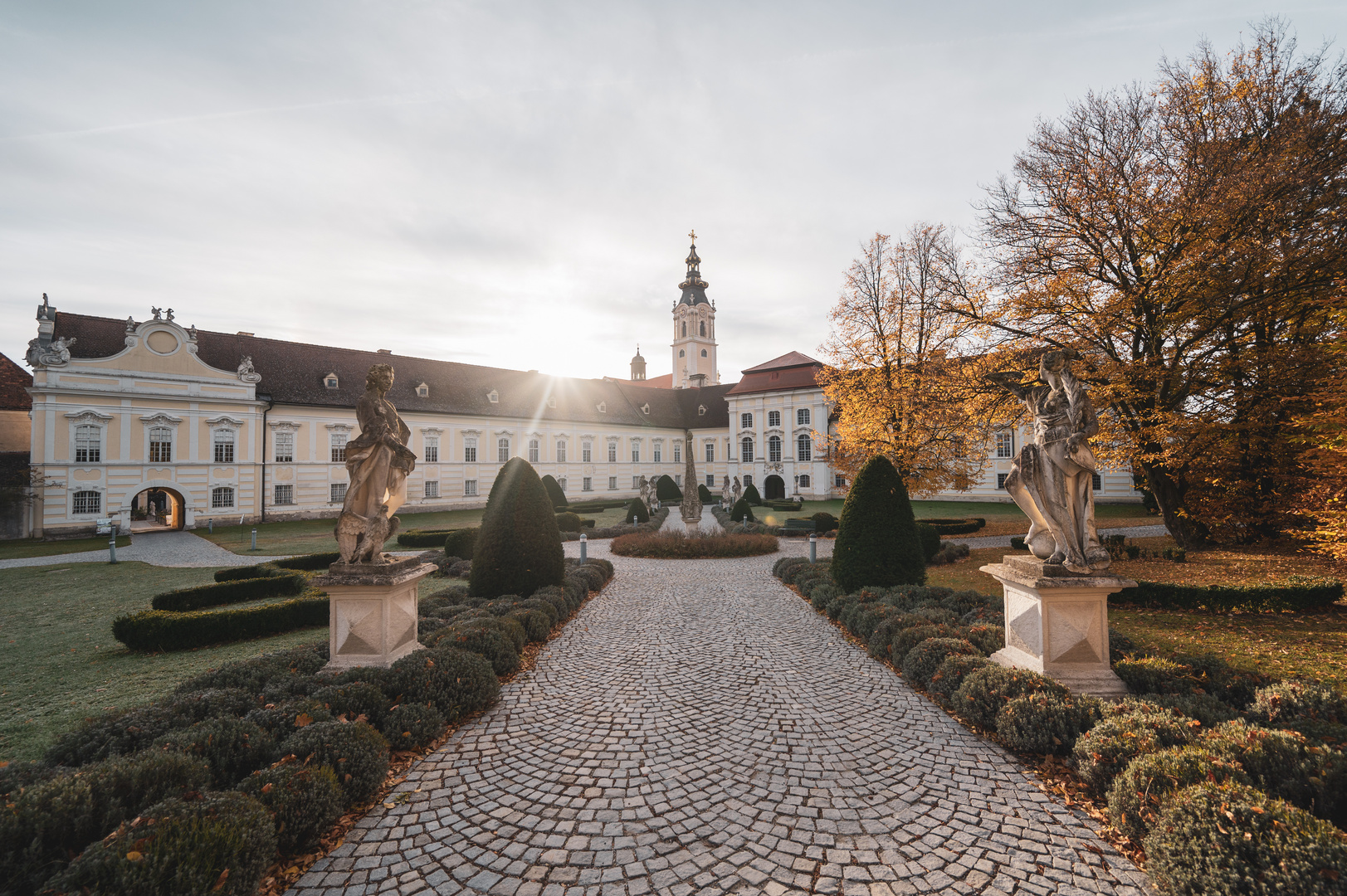 Aufgehende Herbstsonne