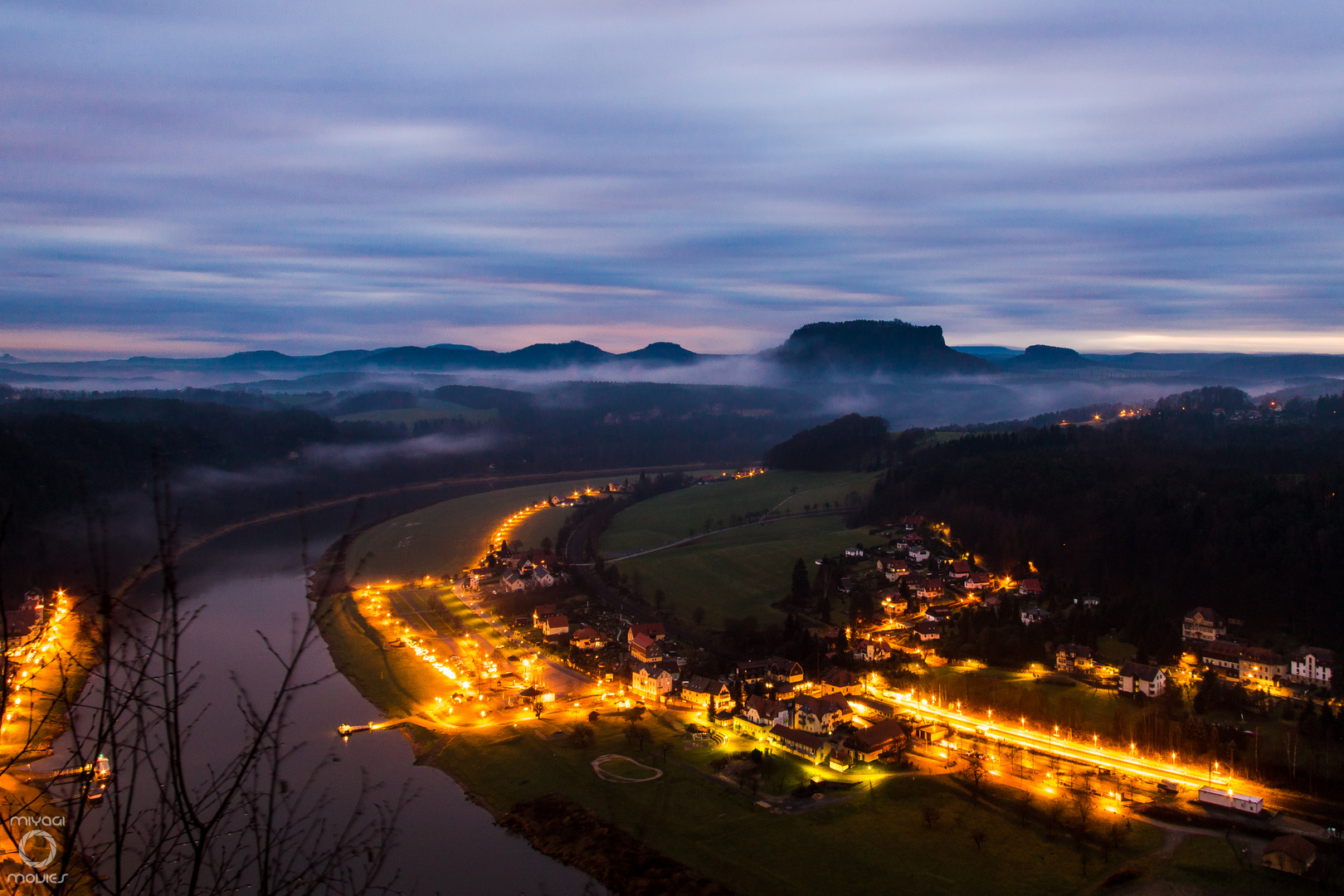 aufgehendes elbsandsteingebirge