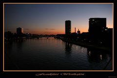 Aufgenommen auf dem Holbeinsteg Richtung Westhafen