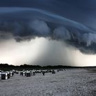 Aufgetürmte Gewitterwolke auf Usedom 2