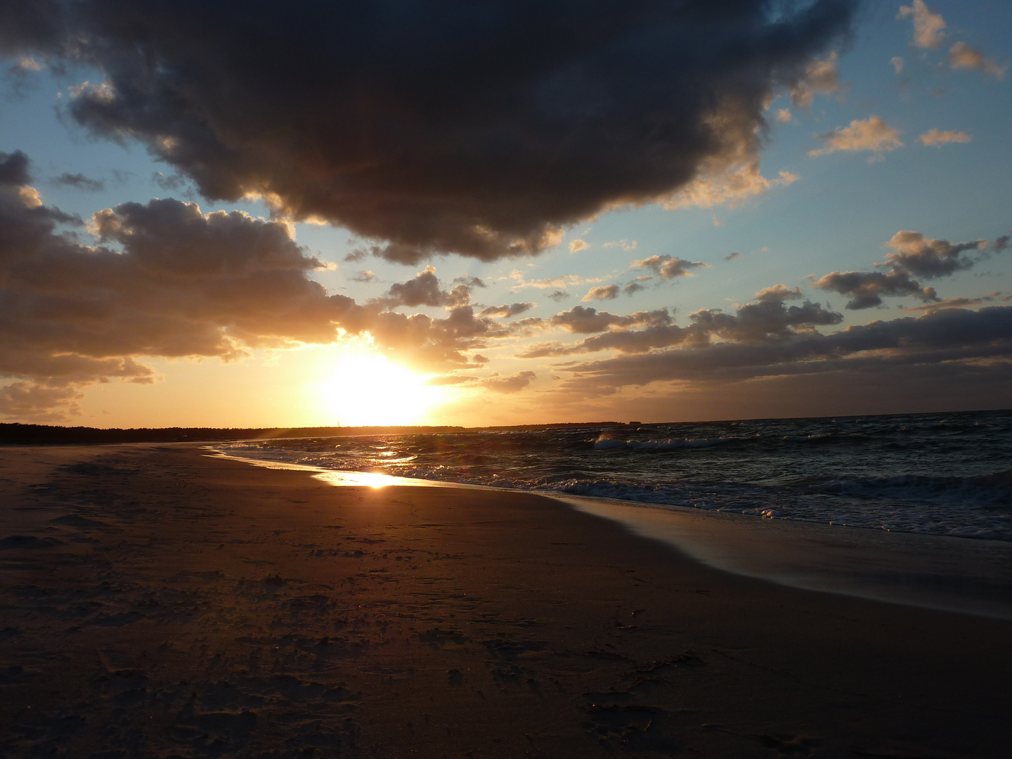 Aufgewacht auf Sand