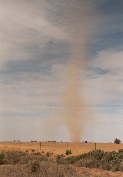 Aufgewirbelter Sand