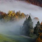 Aufkommender Nebel am Scheltenpass