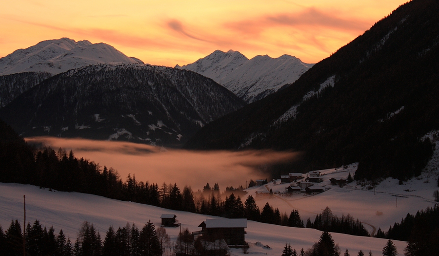 Aufkommender Nebel