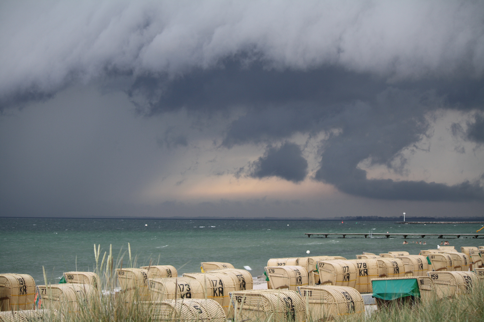 aufkommender Regen auf Fehmarn..