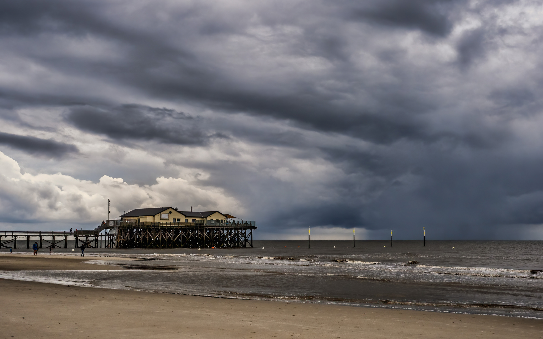 Aufkommender Regenschauer