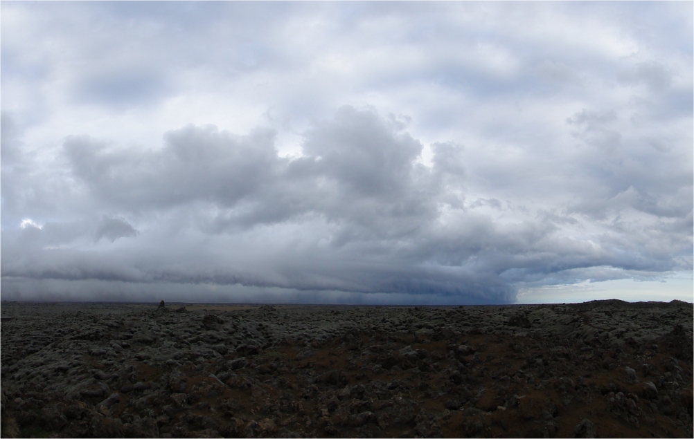 Aufkommender Sturm südlich des Vatnajökull