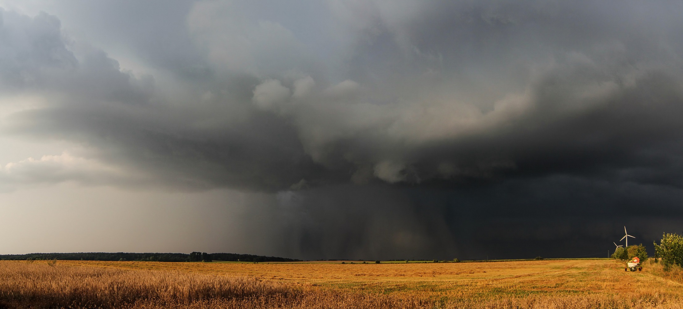 aufkommendes Gewitter