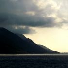 Aufkommendes Gewitter bei der Insel Korkula