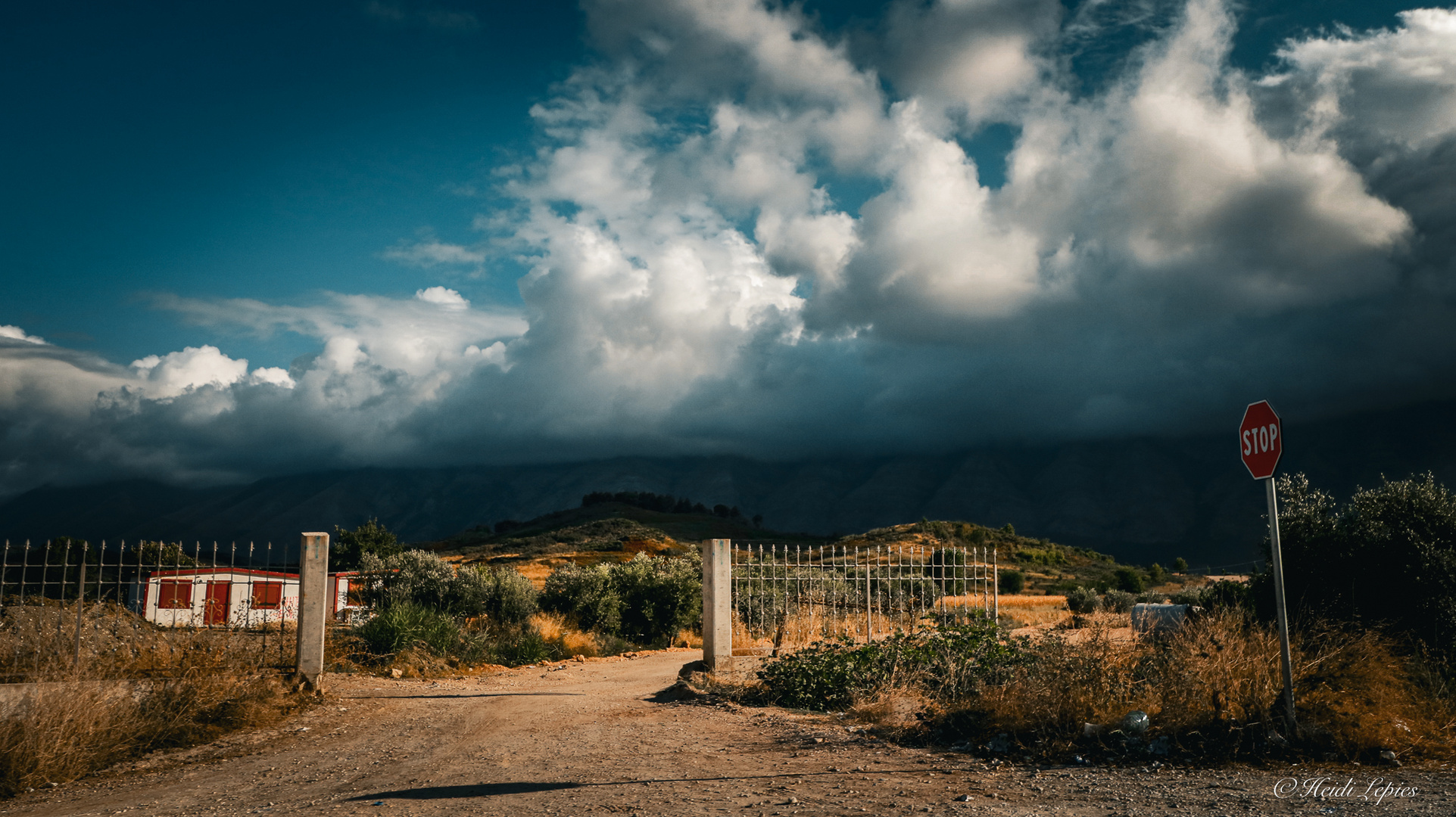 aufkommendes Gewitter