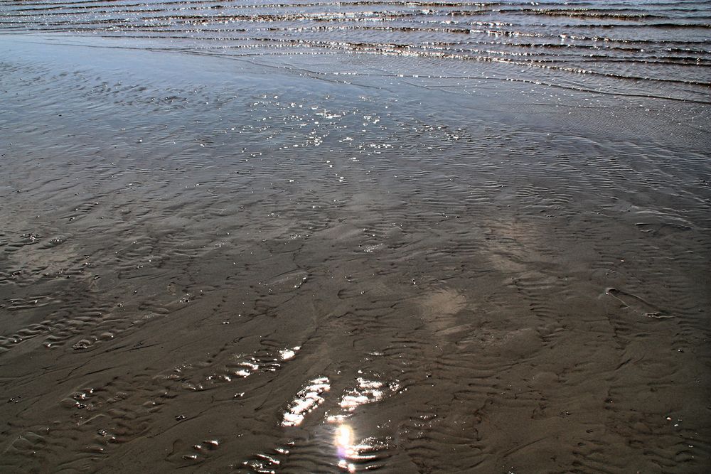 auflaufende Flut in Büsum