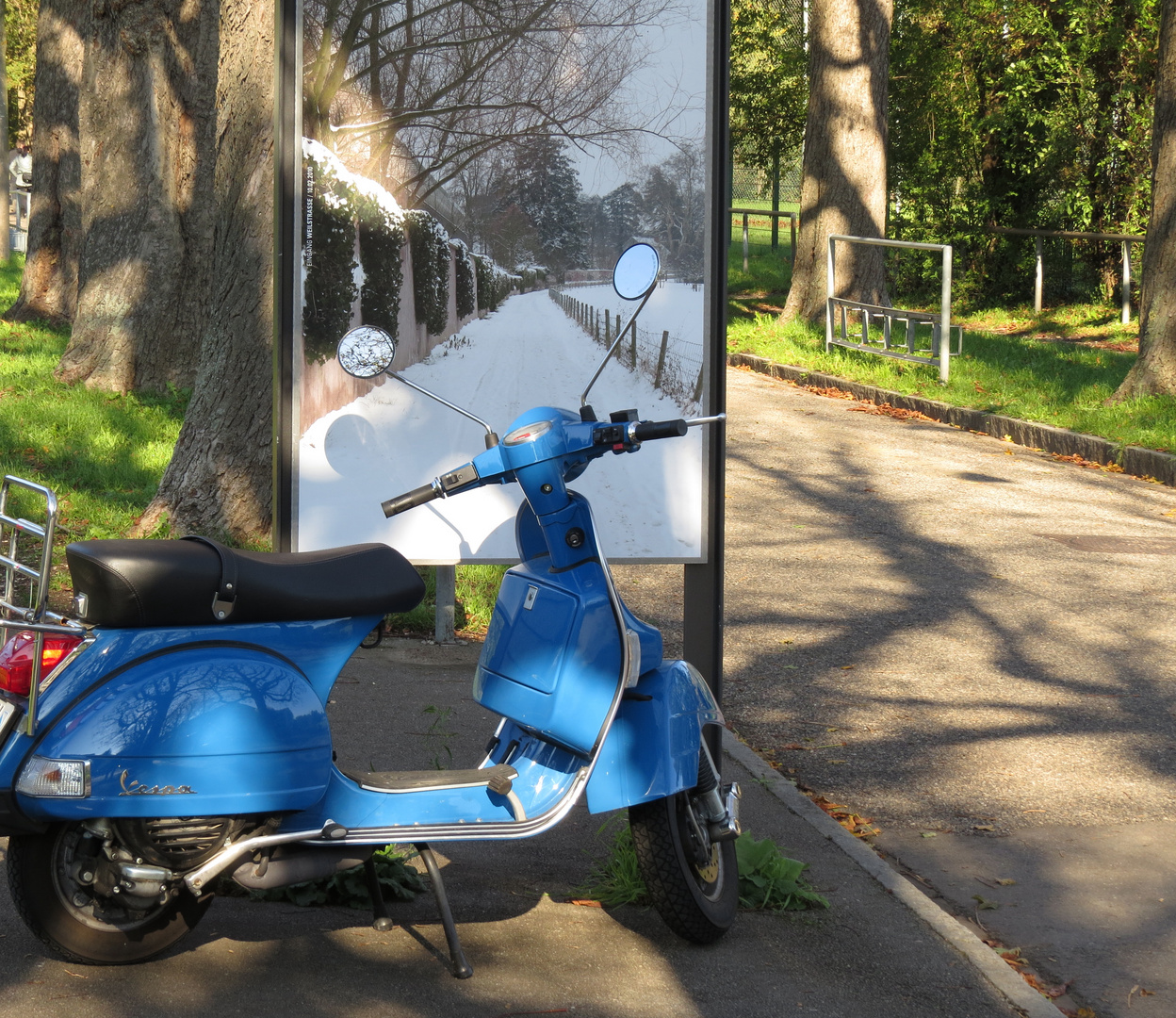 Auflösung zu meinem Bild mit der Vespa