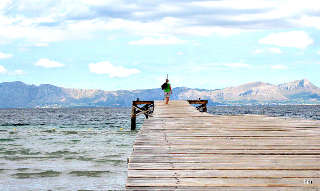 Auf'm Steg in Port d'Alcudia