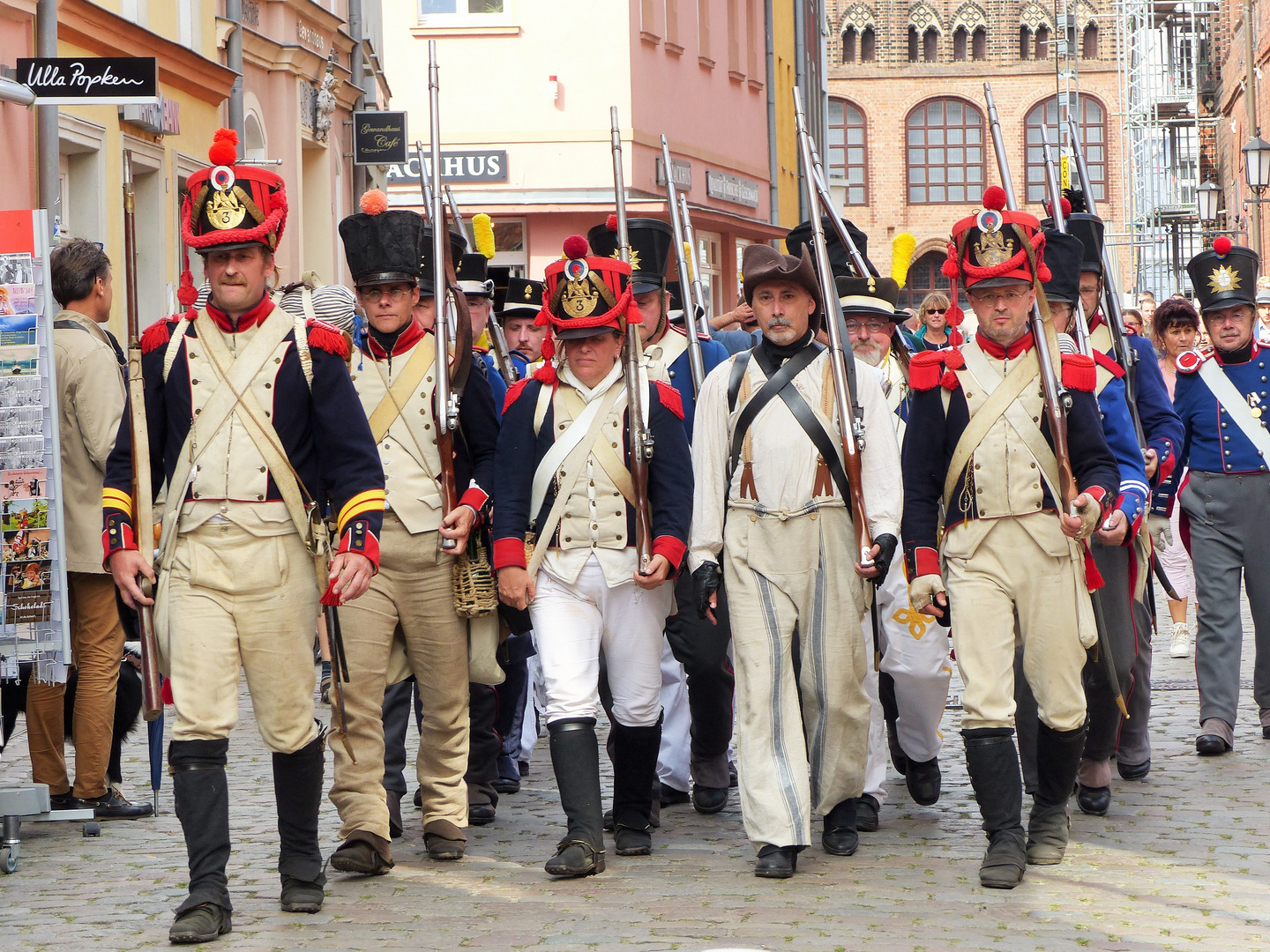 Aufmarsch der Soldaten beim Vorpommerntag