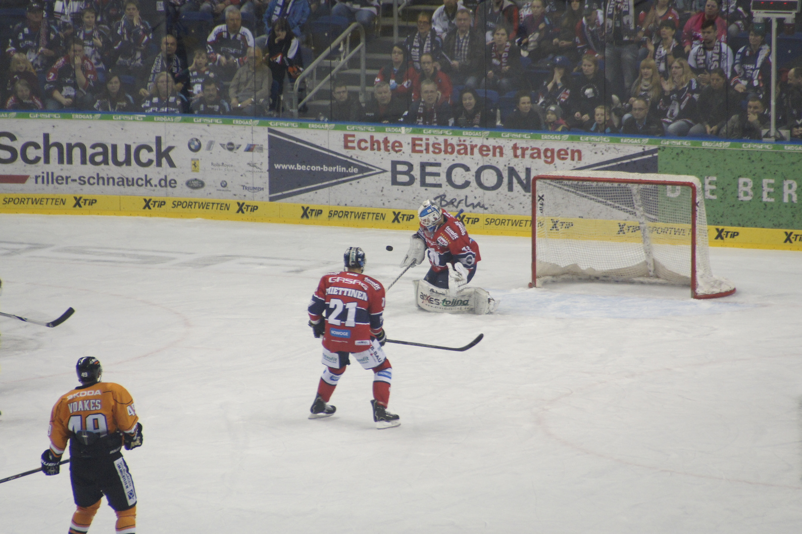 Aufnahme beim Eishockey