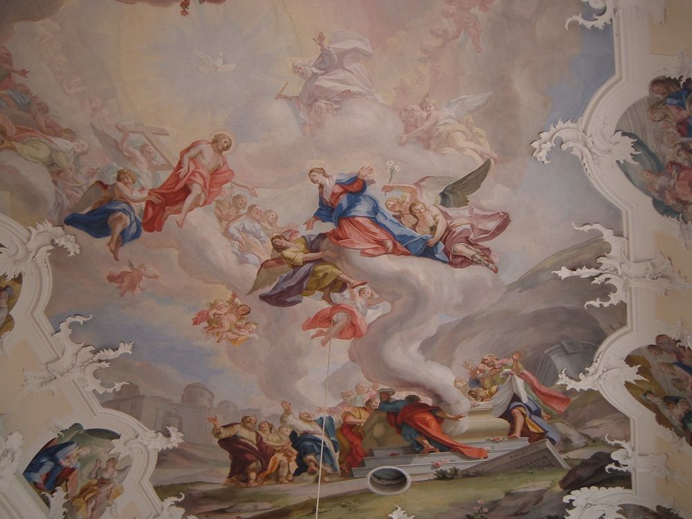 Aufnahme der Maria in den Himmel, Pfarrkirche Engelswies