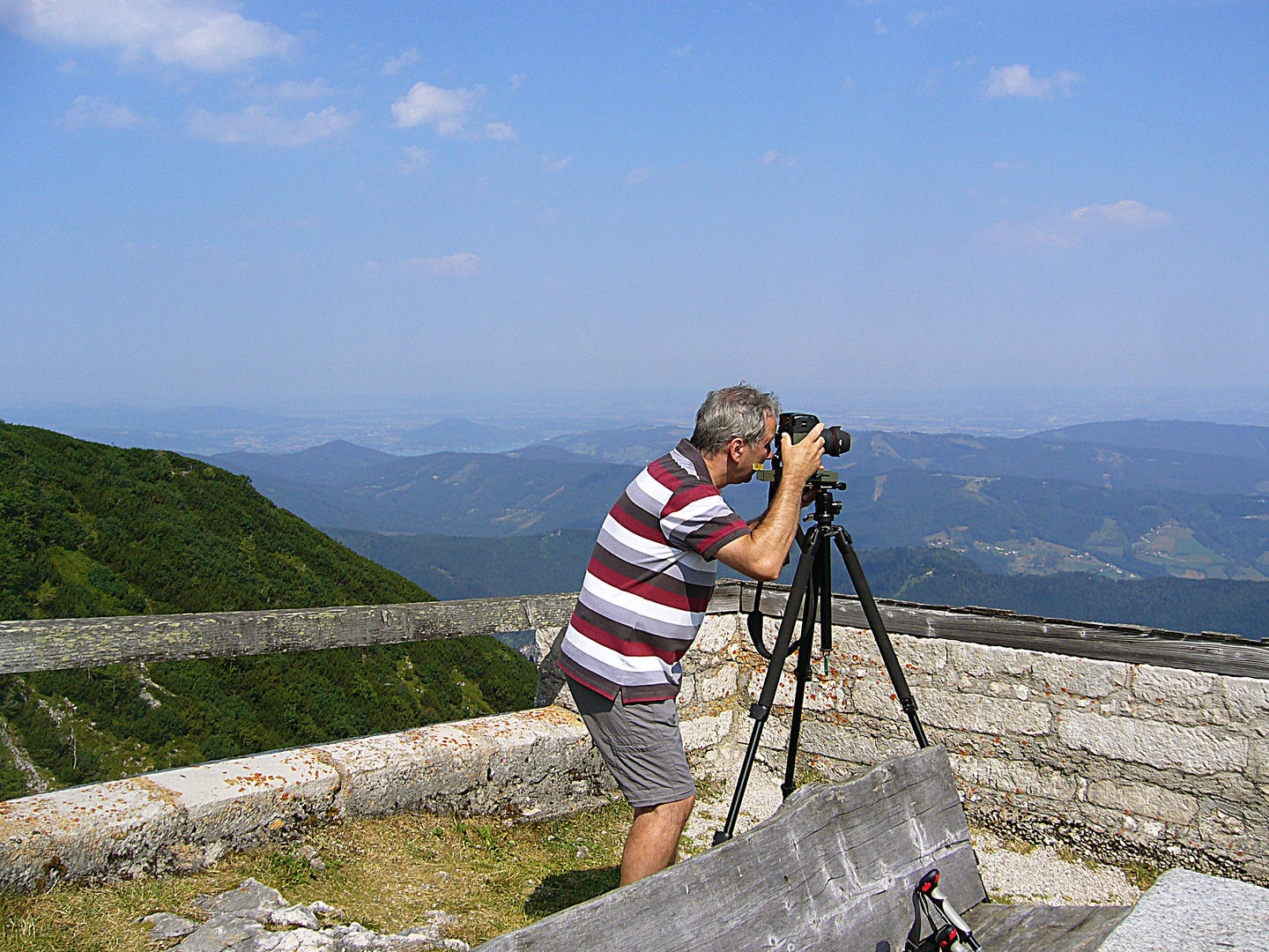 Aufnahmen für ein Panoramafoto