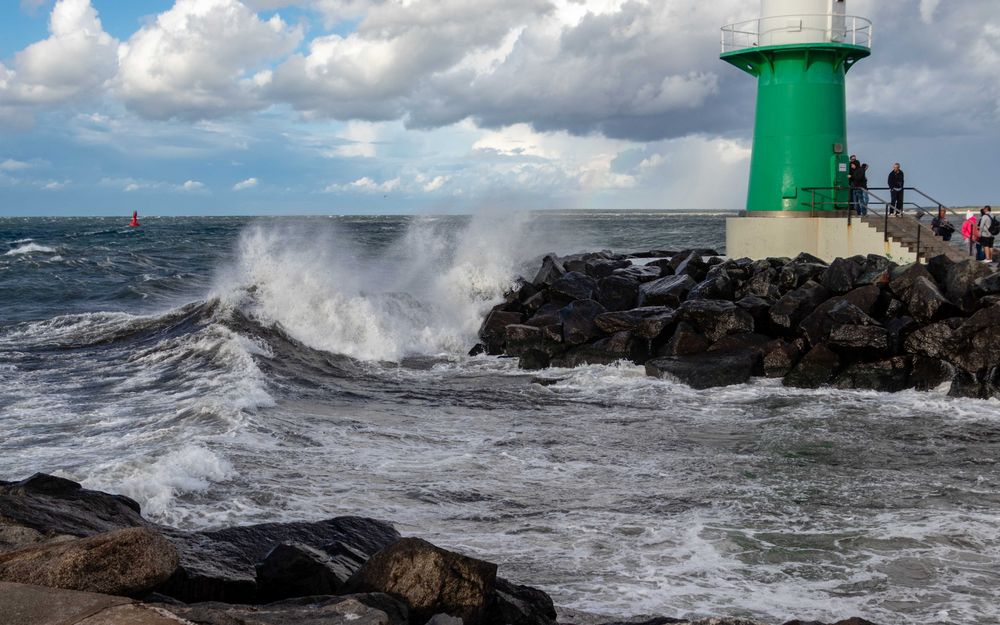 Aufprall einer Ostseewelle 