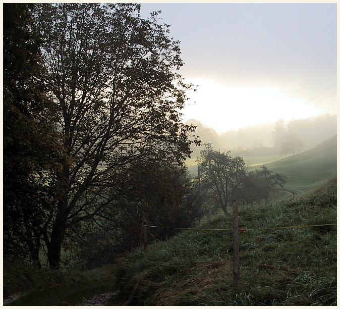 Aufreissender Nebel