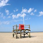 Aufsichtsstrandkorb in St. Peter-Ording