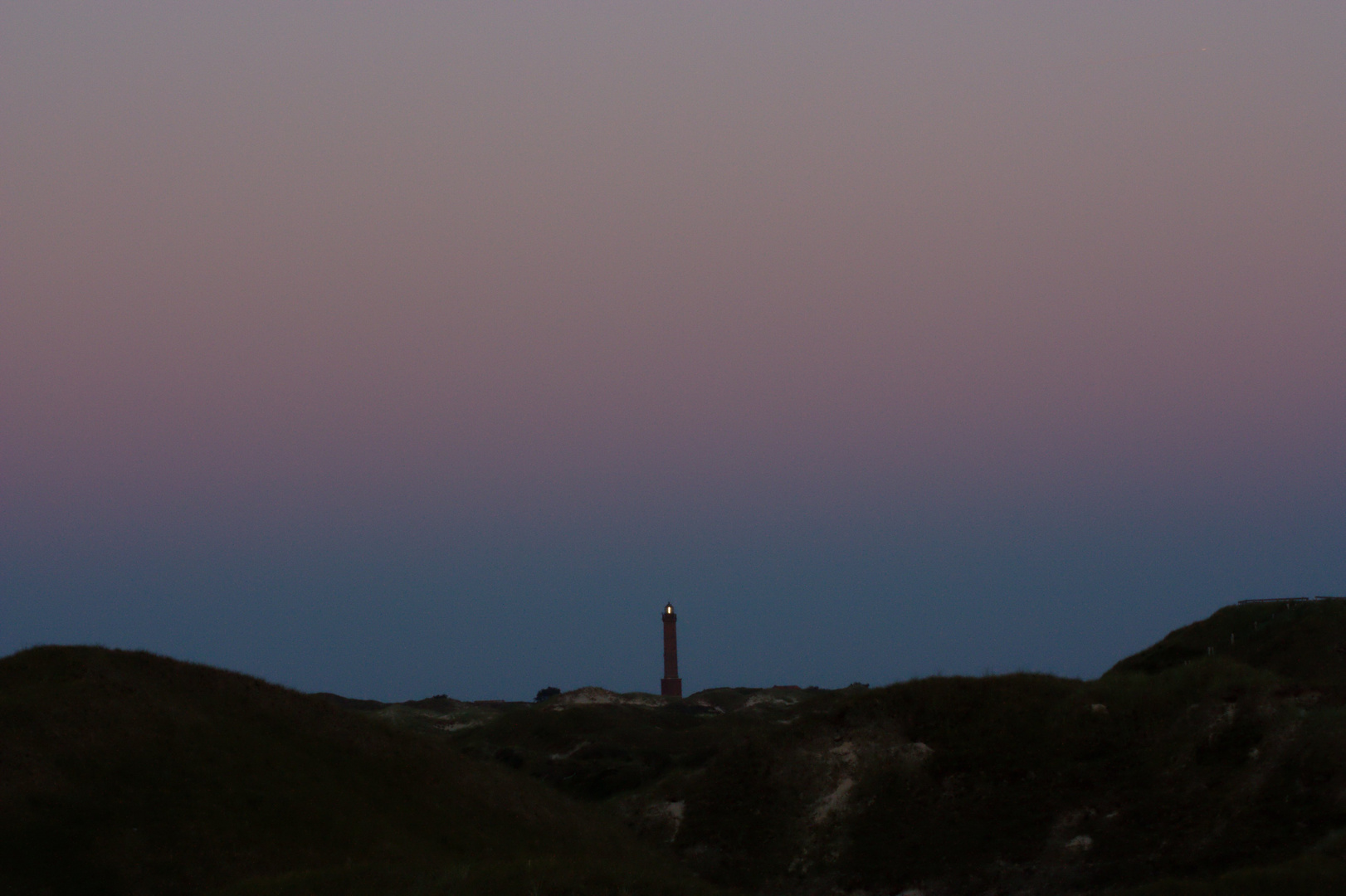 Aufsteigender Erdschatten auf Norderney